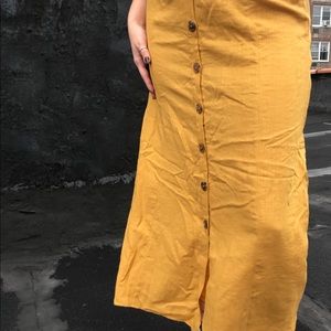 Yellow/Mustard Maxi Skirt